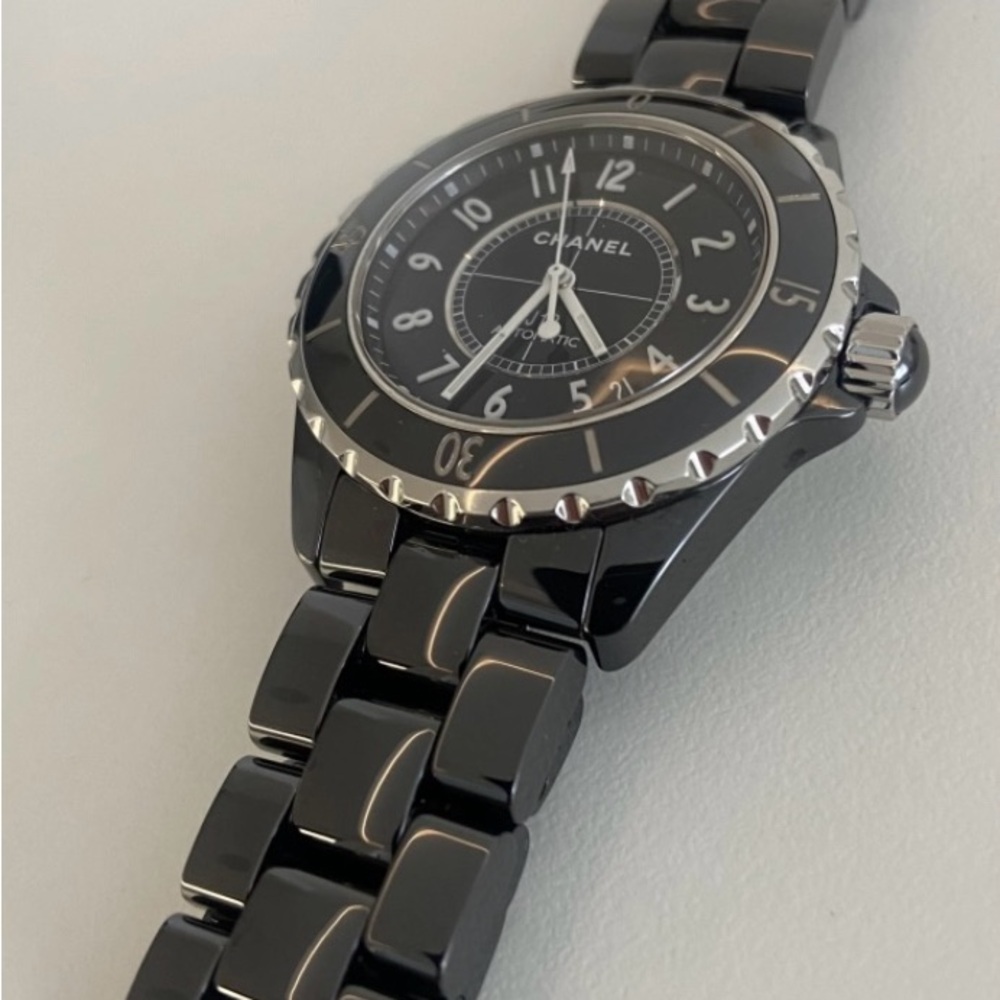 New Chanel J12 38MM Black Ceramic Watch H5697 - Picture 6 of 8